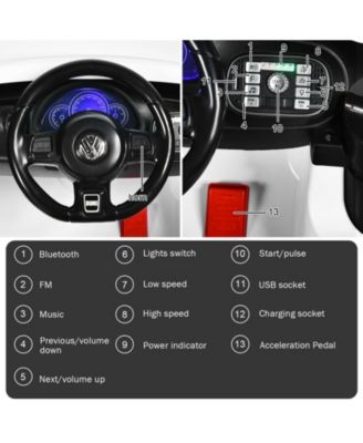 12V Kids Ride-On Car with Remote Control and Lights