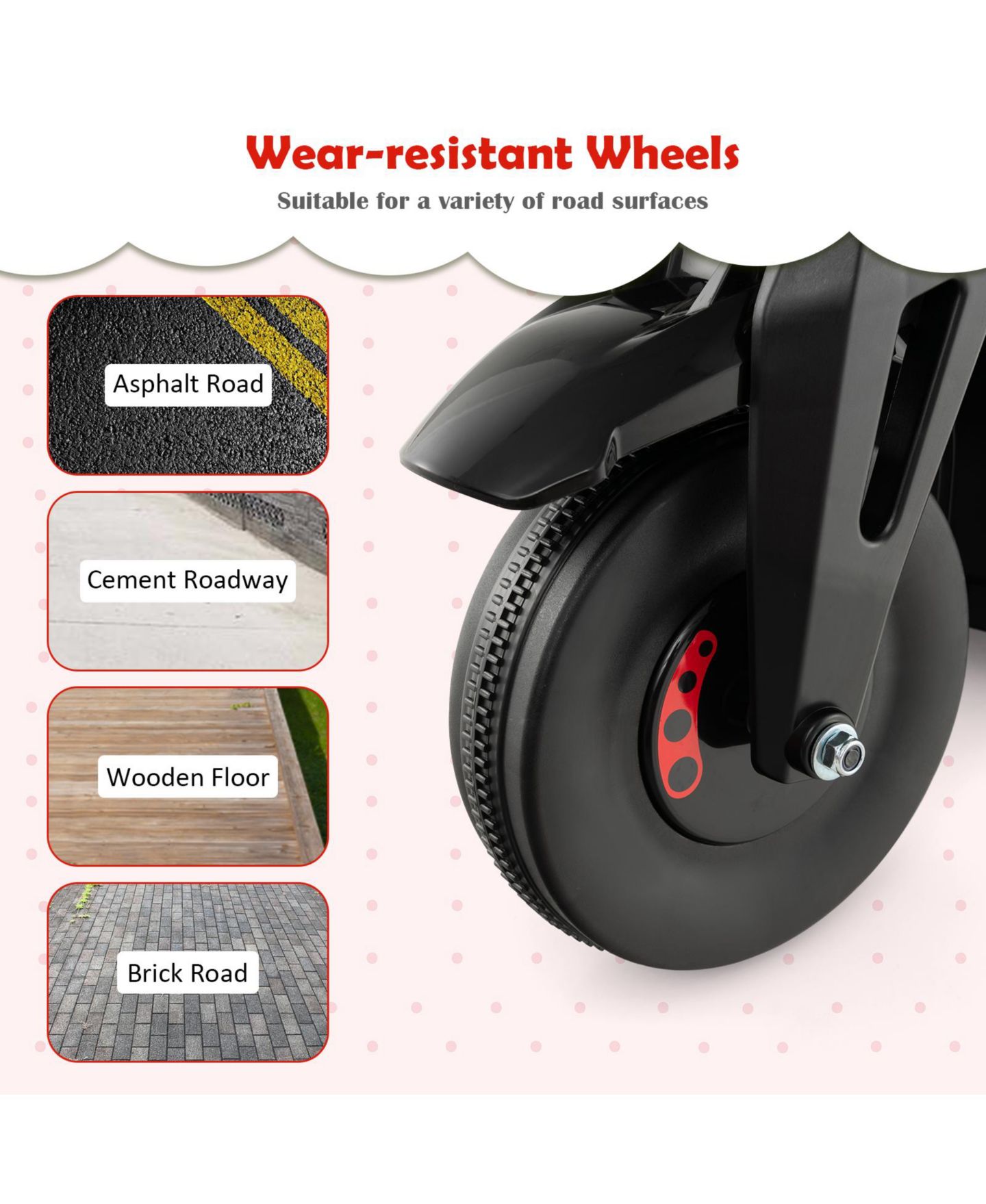 Детская игрушка Mecale 6V Bubble Maker Music Electric Ride-On Motorcycle, 32"L x 14"W x 17"H, Ages 2+, цвет: Чёрный — фото 6