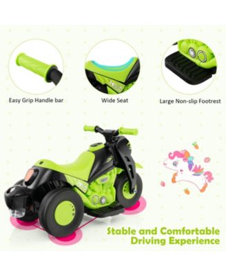 6V Kids Electric Ride on Motorcycle with Bubble Maker and Music