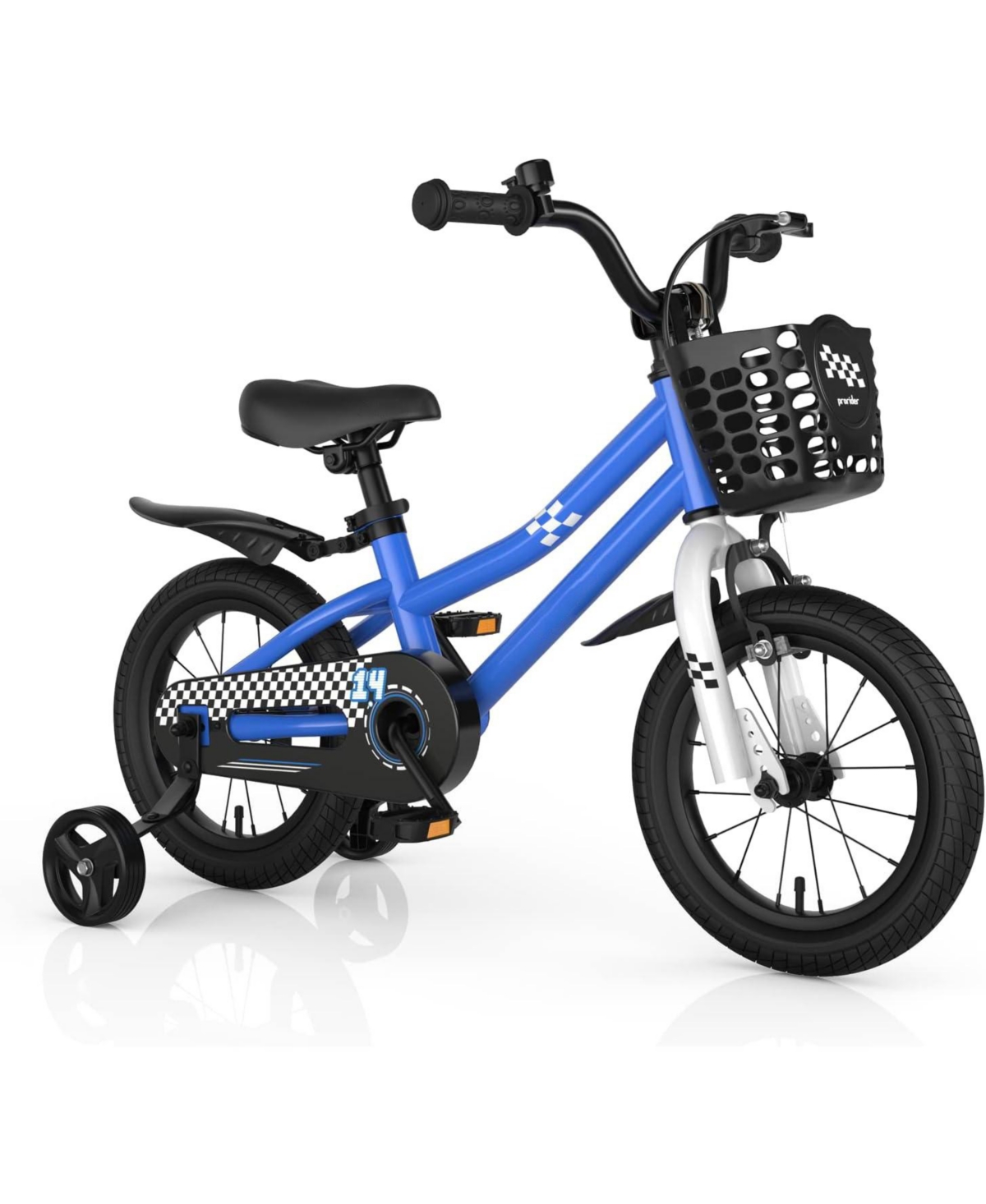 14 Inch Kids Bike with 2 Training Wheels for 3-5 Years Old