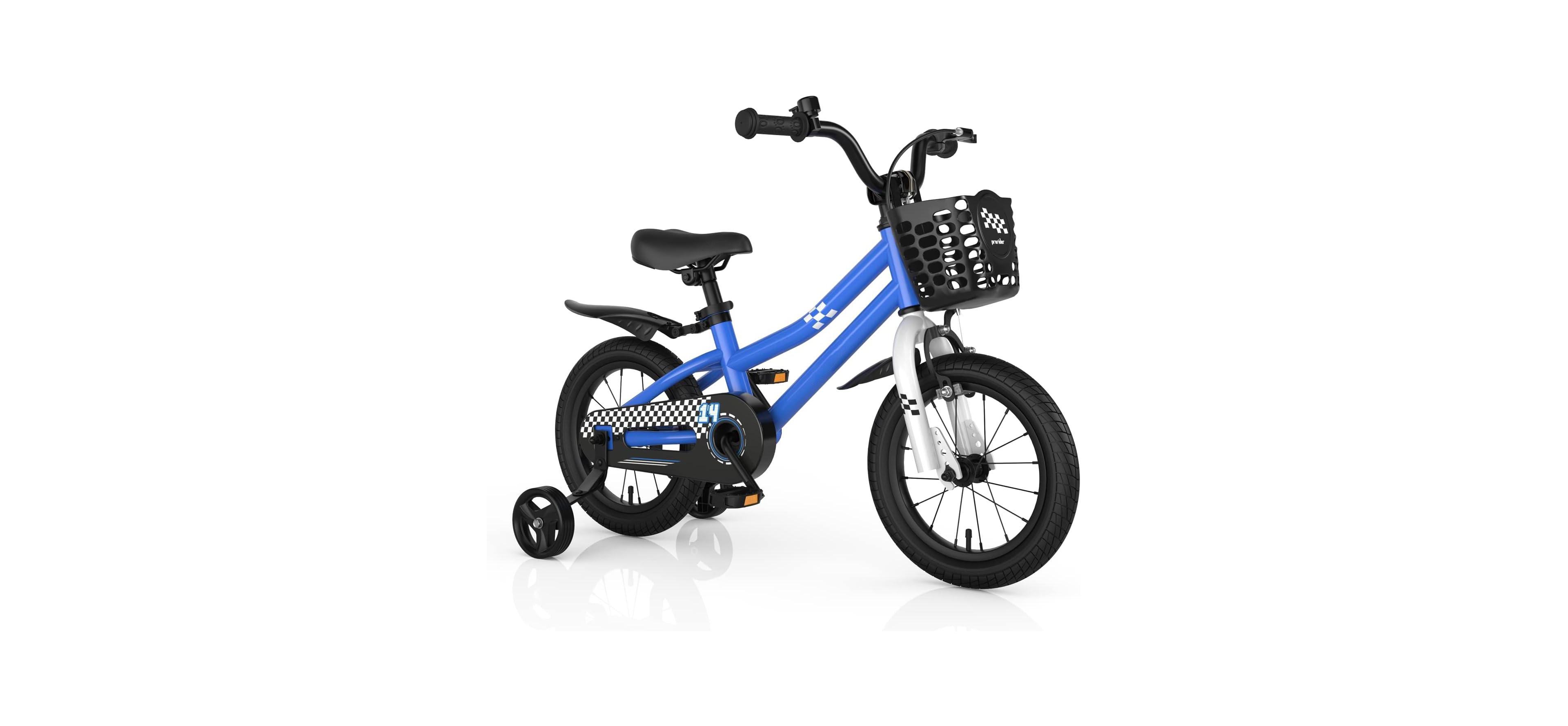 14 Inch Kids Bike with 2 Training Wheels for 3-5 Years Old