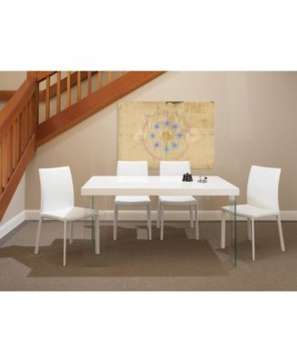 Set of 2 Dining Side Chairs with Padded Seats