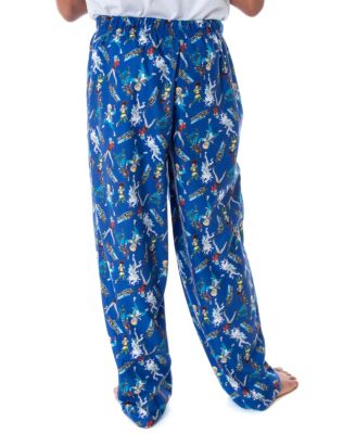 Burst Rise Boys' Spinner Tops All-Over Print Character Kids Pajama Lounge Pants