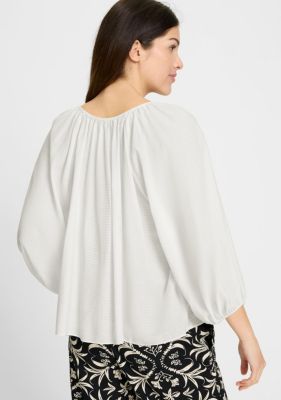 Women's Tie Neck Tunic Blouse