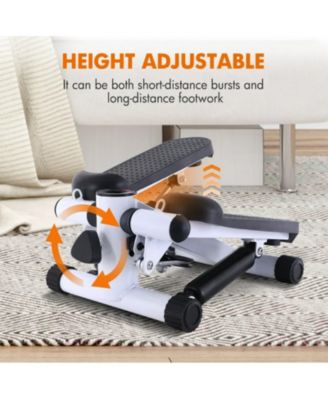 Multifunctional Stepper – Aerobic Fitness Machine with Electronic Monitor, Resistance Bands, and Slip-Resistant Footplates