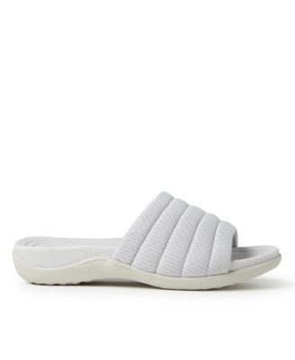 Dearfoams Womens Low Foam Slide Sandal