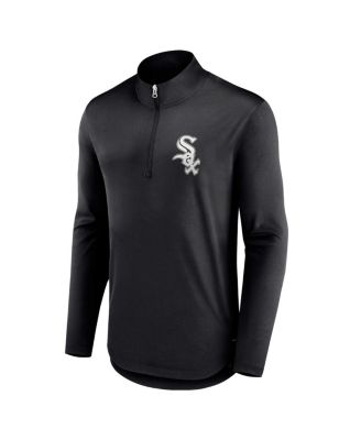 Men's Black Chicago White Sox Tough Minded Quarter-Zip Jacket