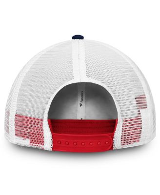 Women's Montreal Canadiens Navy/White Iconic Lockup Adjustable Trucker Hat