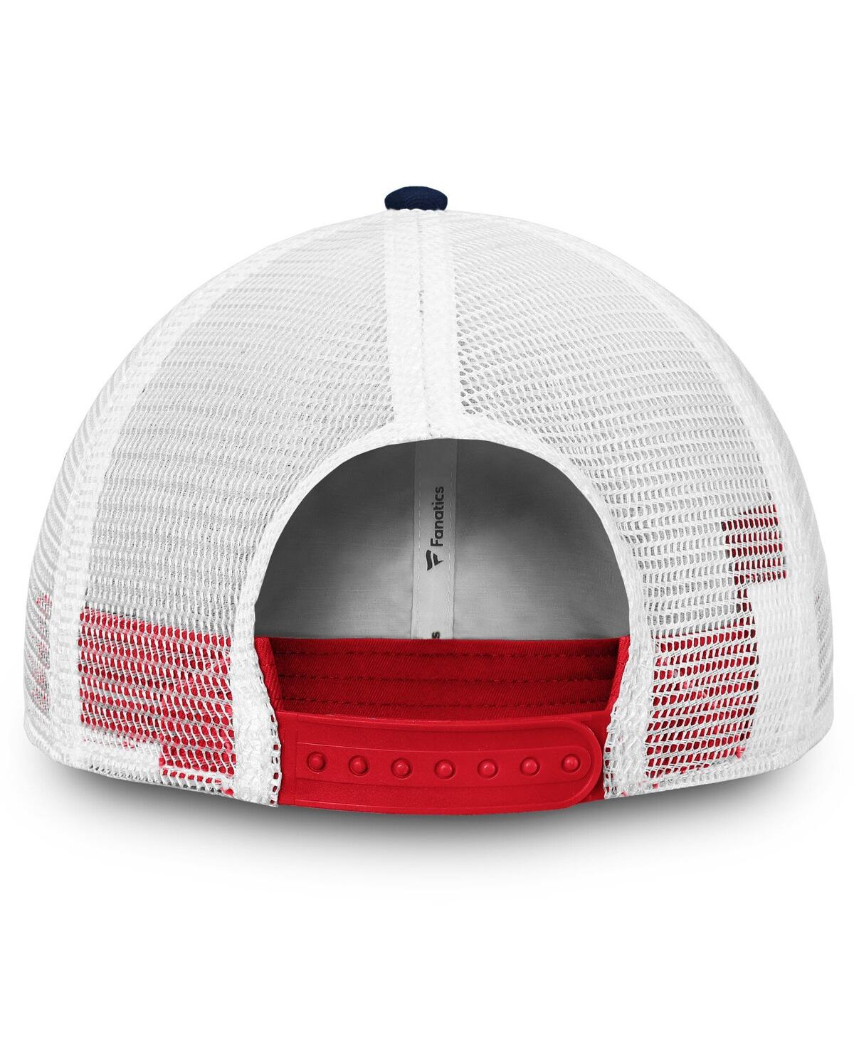 Fanatics Women's Montreal Canadiens Navy/white Iconic Lockup Adjustable Trucker Hat