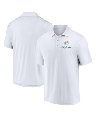 Fanatics - Men's White Miami Dolphins Vintage Polo Shirt