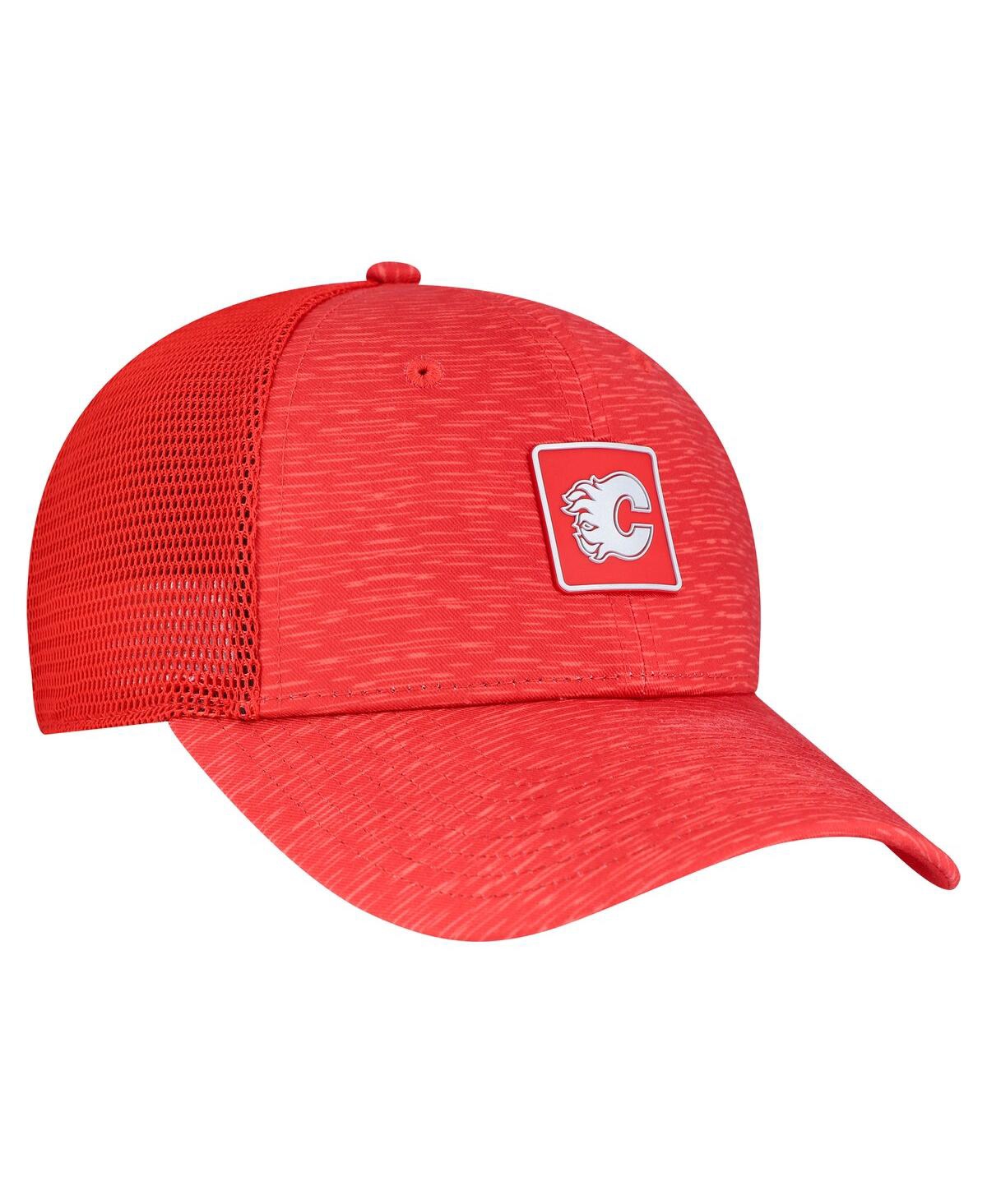Fanatics Women's Red Calgary Flames Authentic Pro Adjustable Trucker Hat