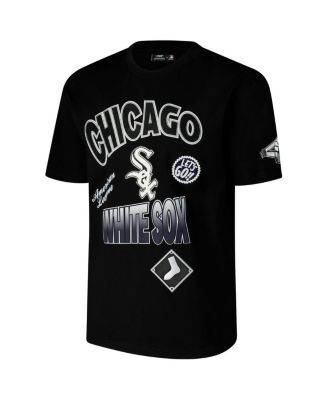 Men's Black Chicago White Sox Turn It Up Dropped Shoulder T-Shirt