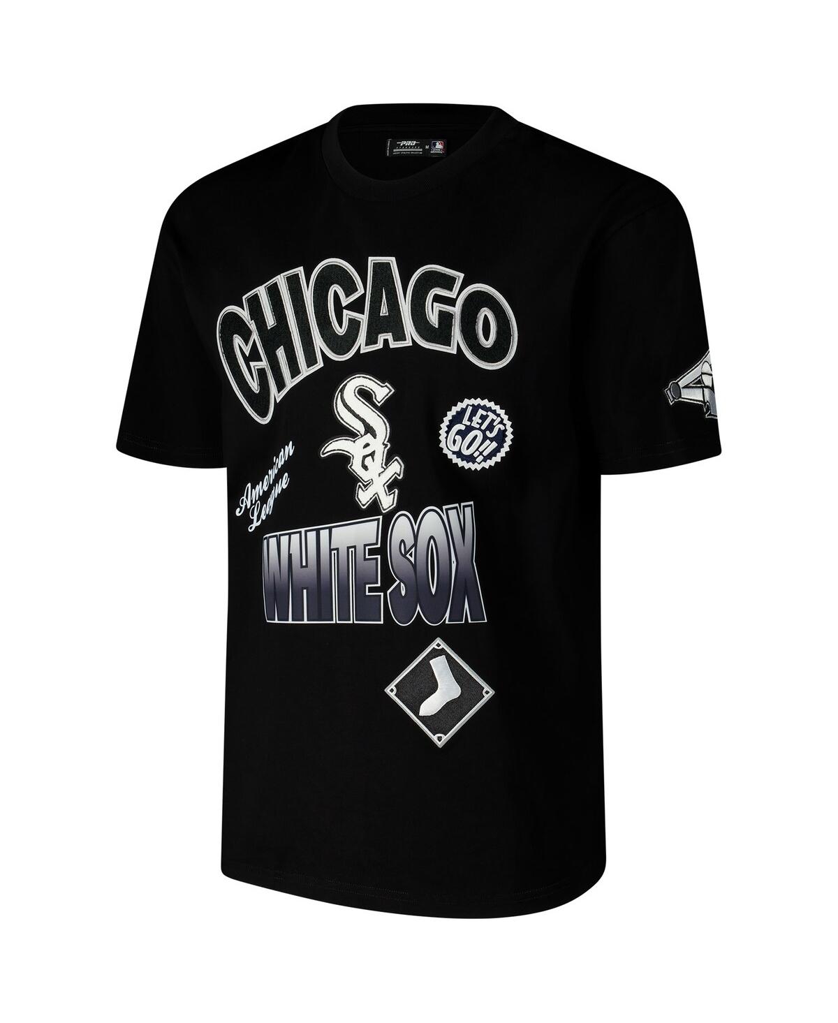 Shop Pro Standard Men's Black Chicago White Sox Turn It Up Dropped Shoulder T-shirt