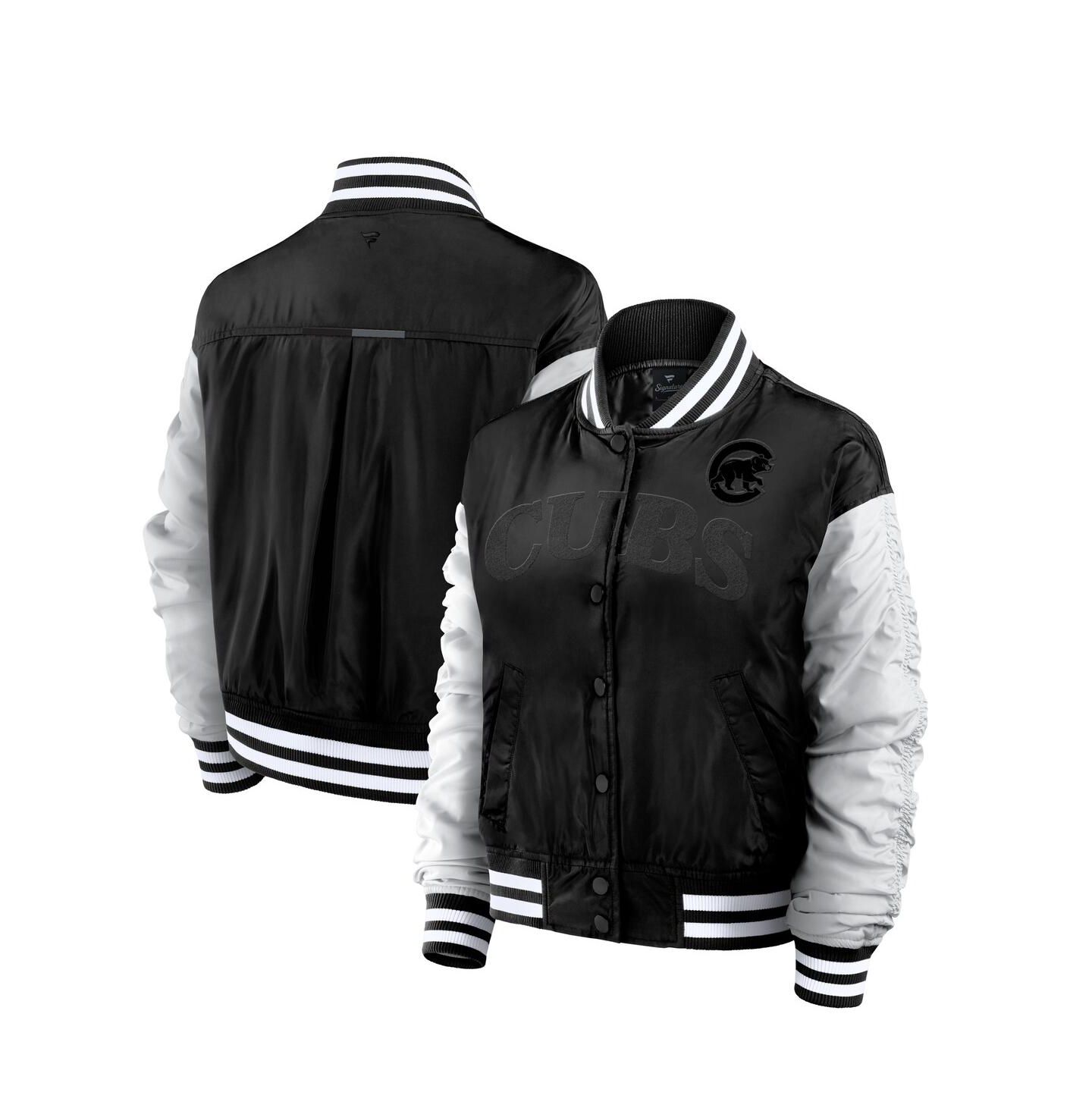 Женская куртка Fanatics Black Chicago Cubs Elements Wave Full-Snap — фото 1
