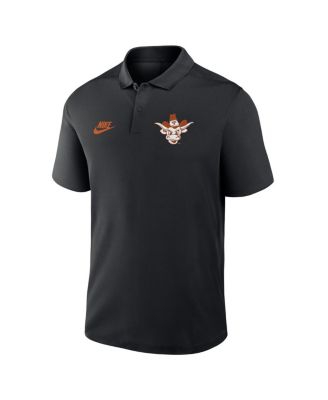 Men's Black Texas Longhorns Primetime Victory Legacy Vault Logo Performance Polo Shirt