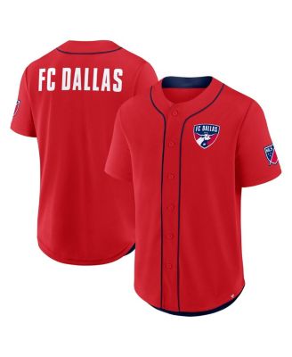 Fanatics - Men's Red FC Dallas Injury Time Baseball Jersey