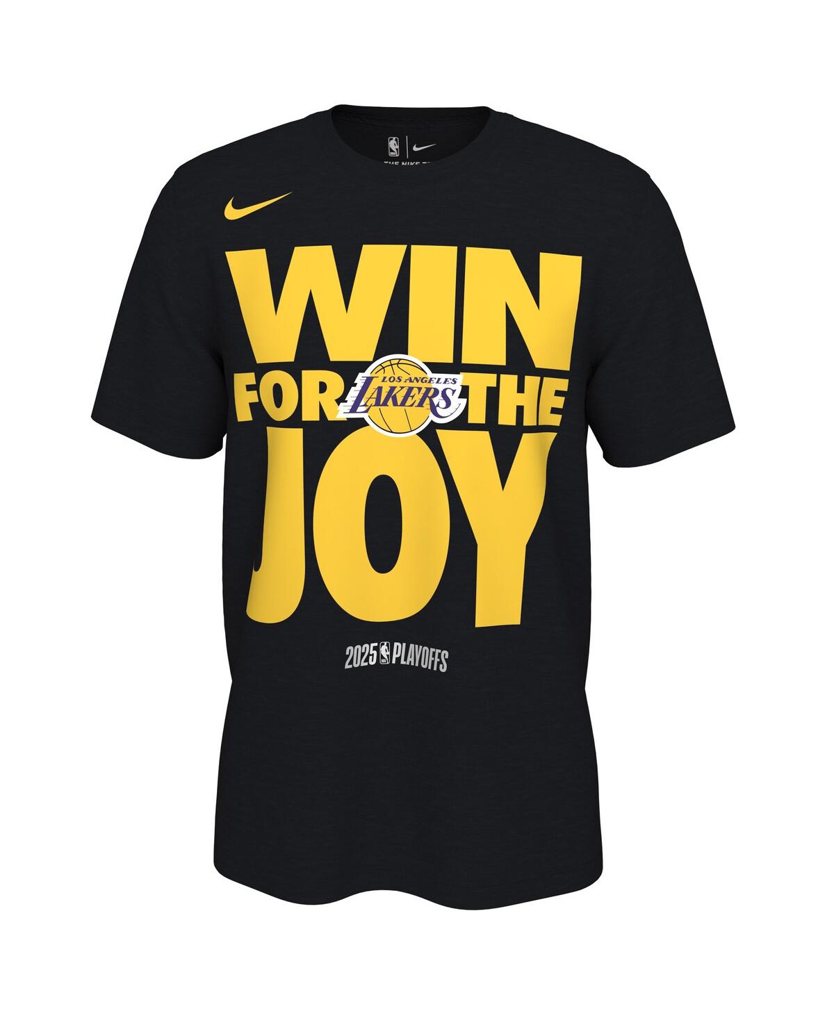 Nike Men's And Women'sâ Black Los Angeles Lakers 2025 Nba Playoffs On-court Mantra T-shirt