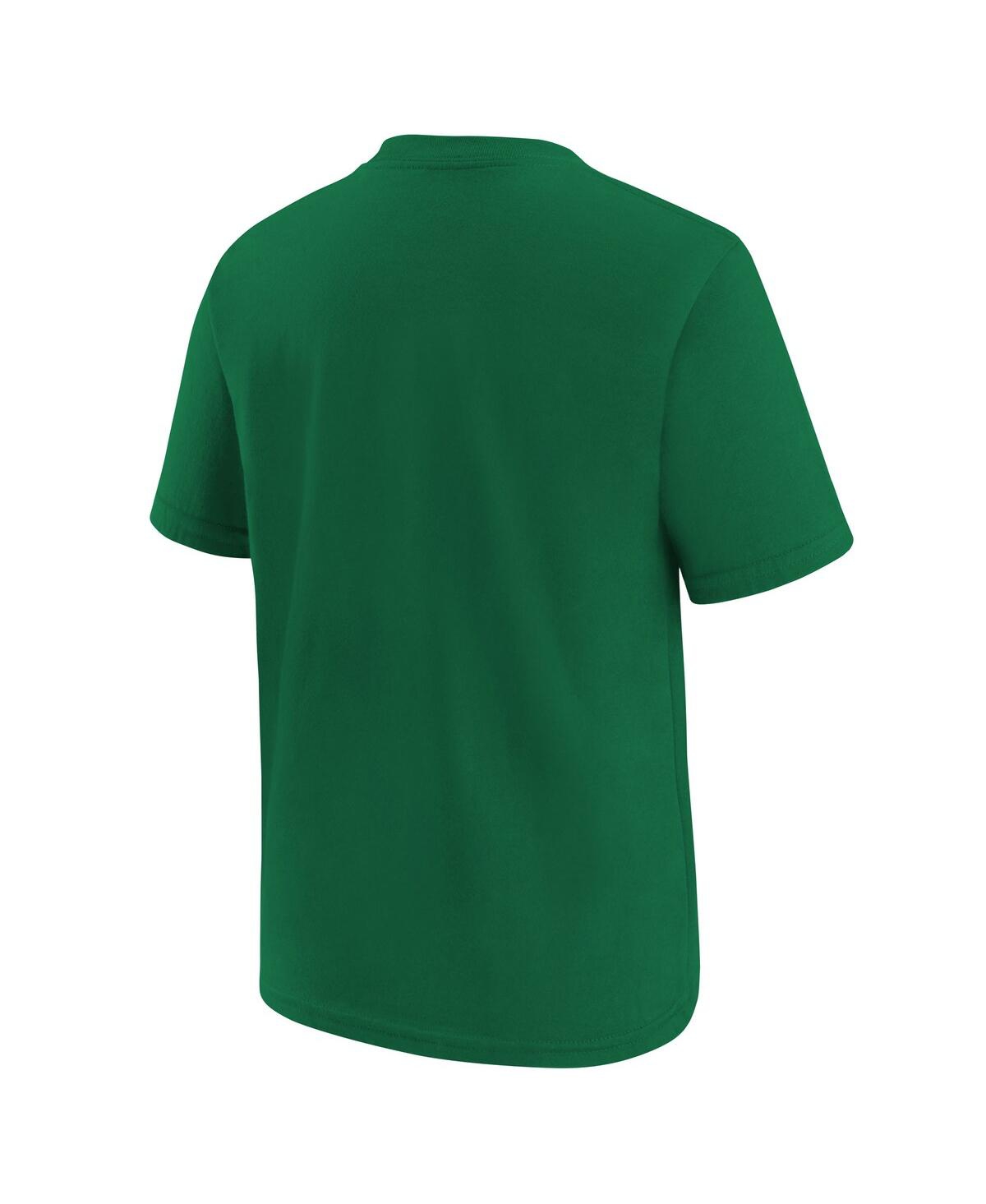 Jordan Big Boys And Girlsâ Kelly Green Boston Celtics Essential Cities T-shirt In Green