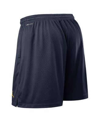 Jordan Men's Navy/Maize Michigan Wolverines 2025 Sideline Reversible Performance Shorts