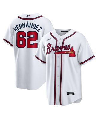 Men's Daysbel Hernandez White Atlanta Braves Home Replica Jersey
