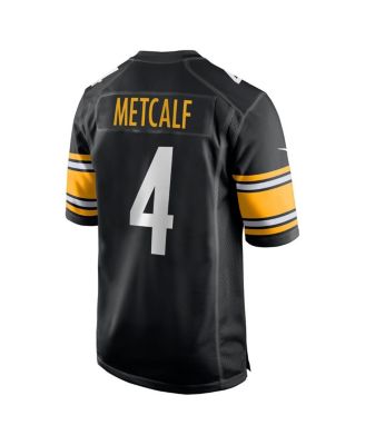 Big Boys and Girls DK Metcalf Black Pittsburgh Steelers Game Player Jersey