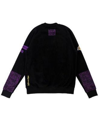 Men's and Women's NBA x Black Los Angeles Lakers Culture & Hoops Heavyweight Pullover Sweatshirt