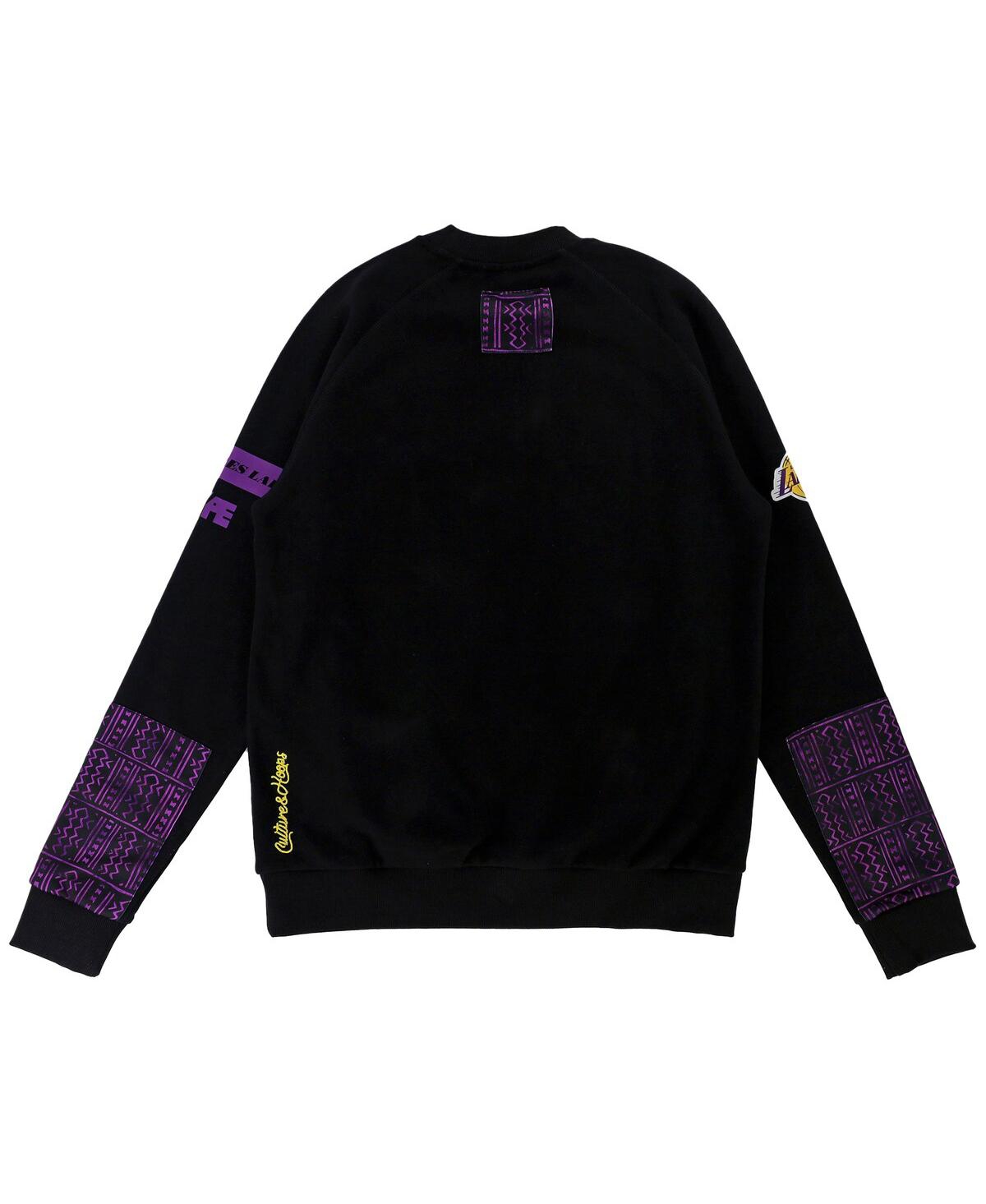 Men's and Women's Nba x Two Hype Black Los Angeles Lakers Culture & Hoops Heavyweight Pullover Sweatshirt - Black