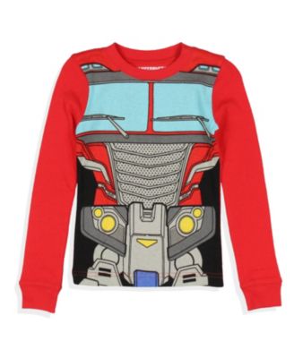 Toddler Boys Optimus Prime 2 Piece Tight Fit Long Sleeve Pajama Set