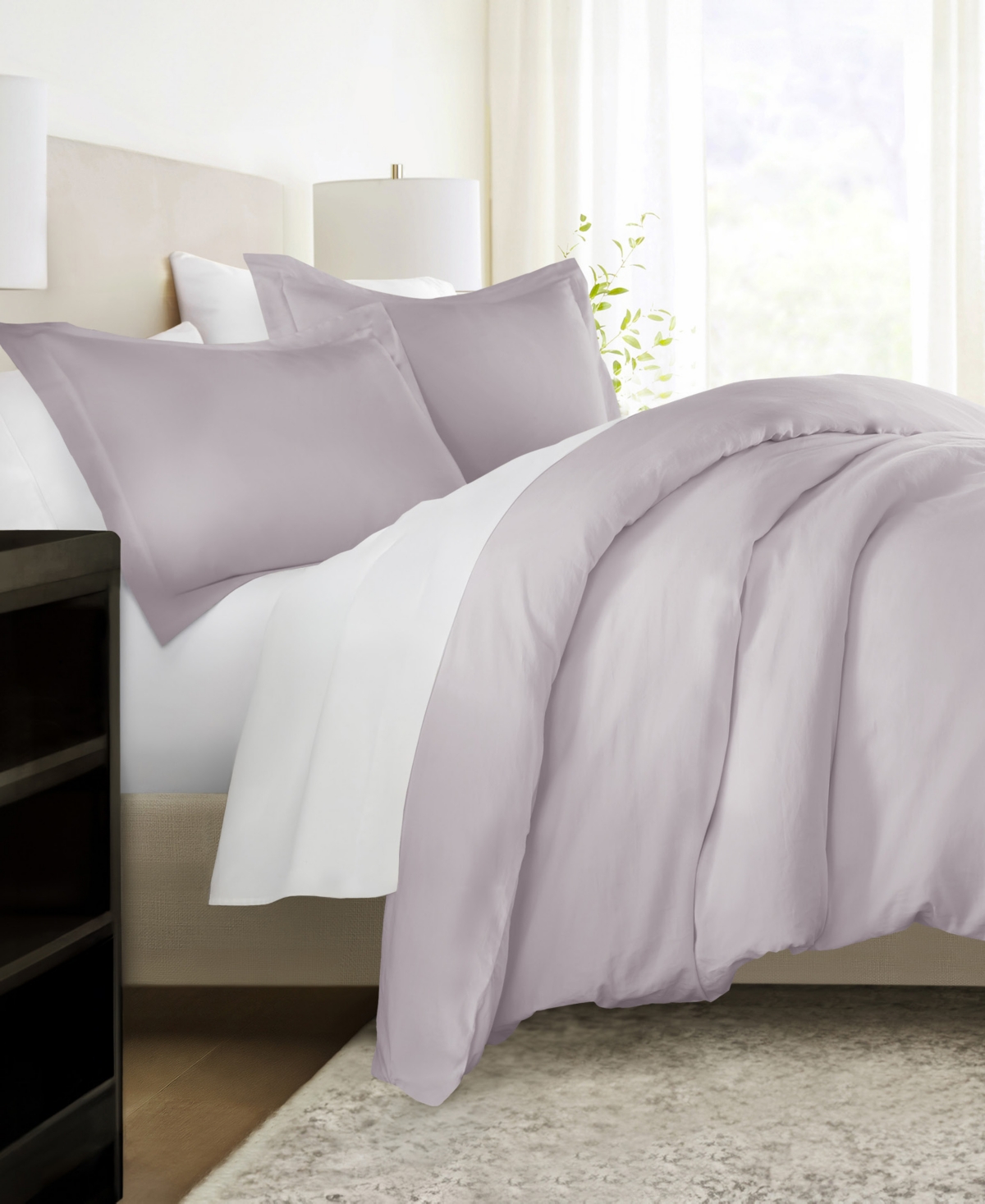 Ienjoy Home Ultra Soft Brushed Cotton 3-pc. Duvet Cover Set, Twin/twin Xl