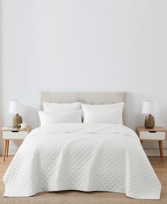 Oversized Cotton Percale 3-Pc. Quilt Set, King