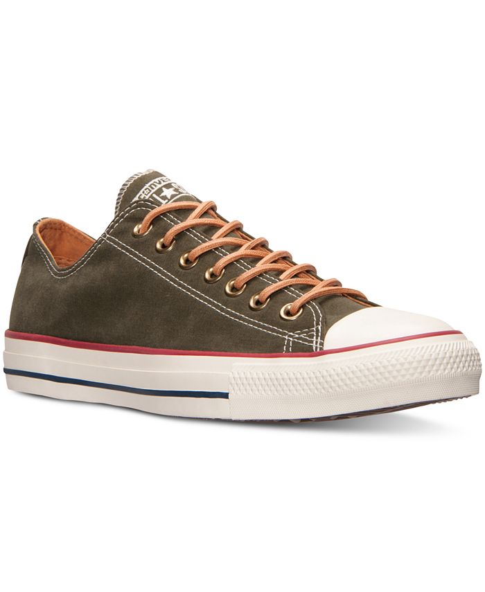 Converse Men's Chuck Taylor Ox Peached Canvas Casual Sneakers from ...