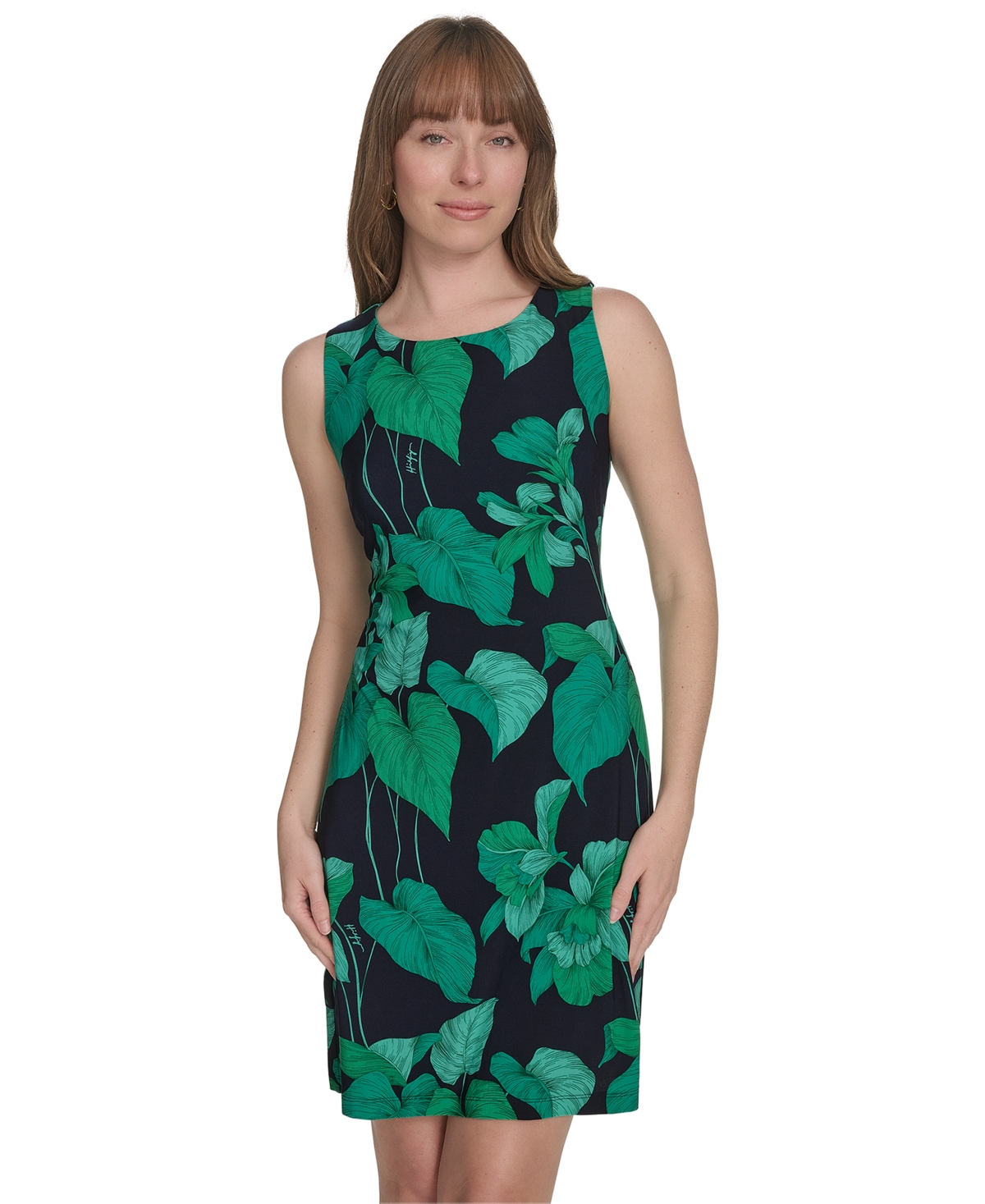 Tommy Hilfiger Petite Botanical-print Shift Dress