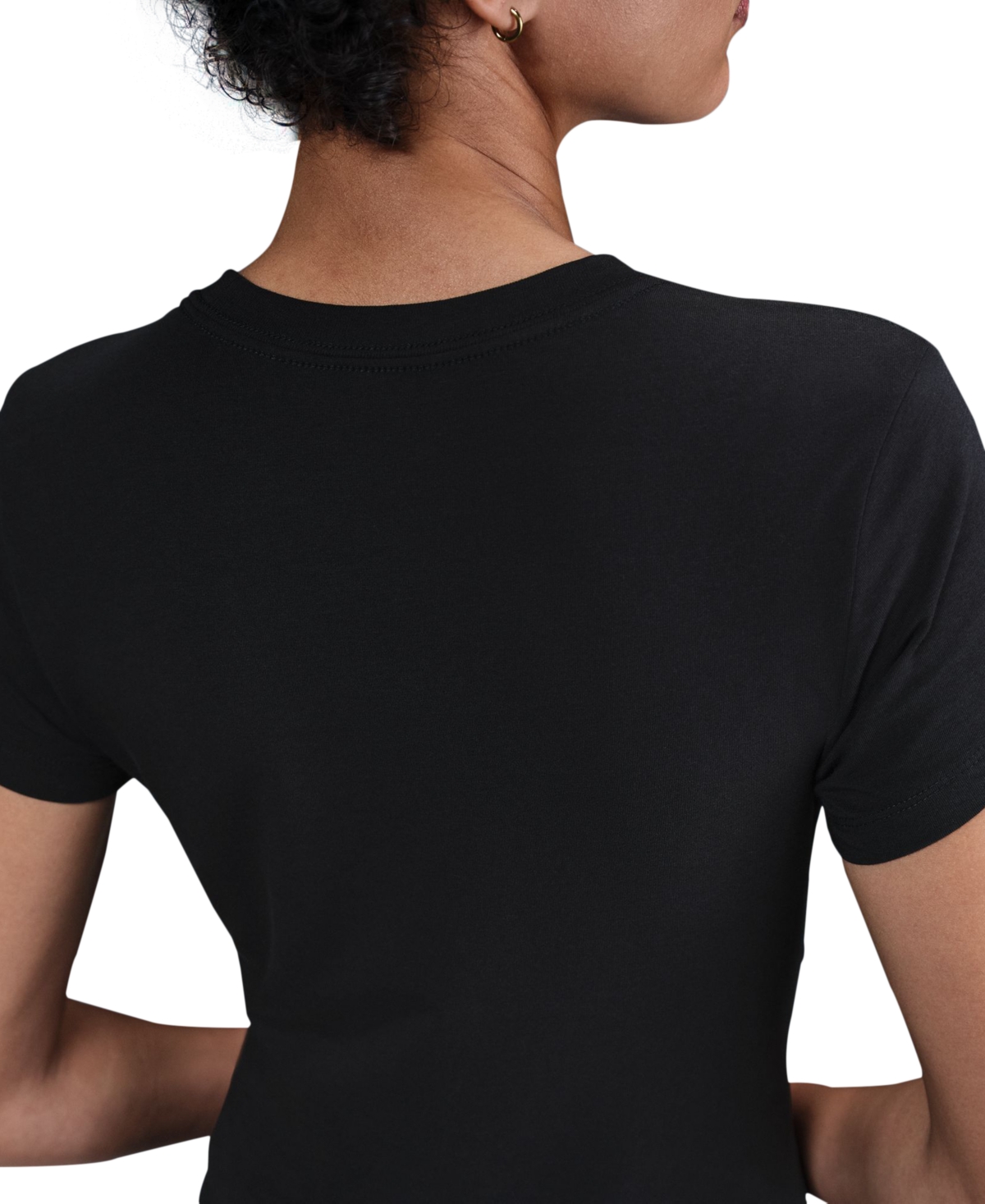 Nike Sportswear Women's Chill Knit Graphic Cropped T-shirt In Black