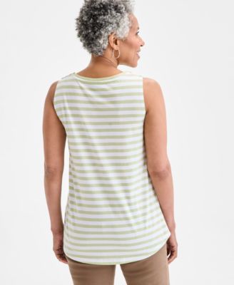 Women's Printed V-Neck Tank, Exclusively at Macy's