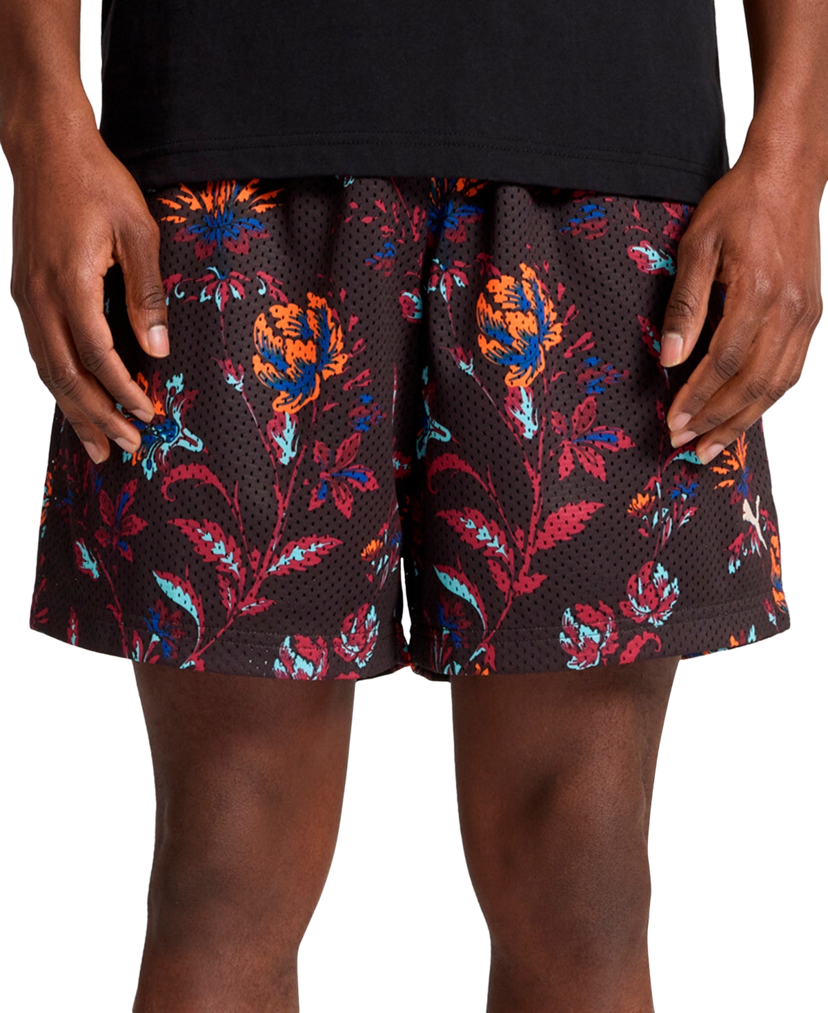 Puma Men's Floral Sport Shorts In Multi