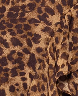 Women's Printed Sheath Chiffon Halter Dress