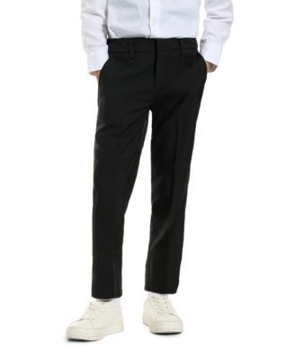Boys Black Knight Slim Fit Solid Suit