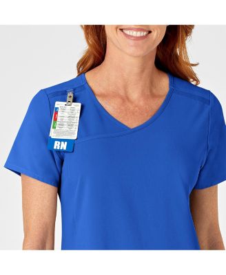 RENEW Women's Mock Wrap Scrub Top