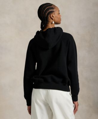 Women's Shrunken Fit Fleece Hoodie Sweatshirt