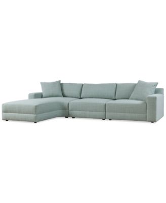 Mayela 3-Pc. Fabric Chaise Sectional, Exclusively at Macy's