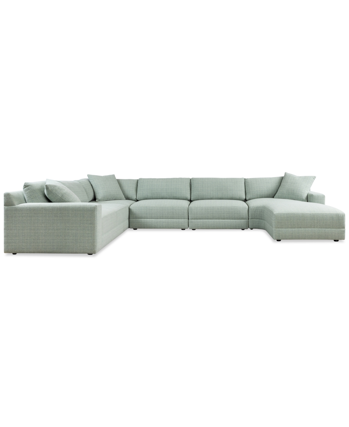 Macy's Mayela 5-pc. Fabric Chaise Sectional, Exclusively At