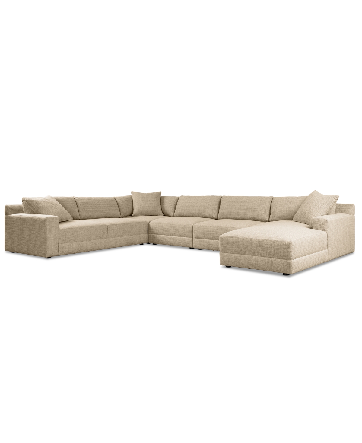 Macy's Mayela 5-pc. Fabric Chaise Sectional, Exclusively At