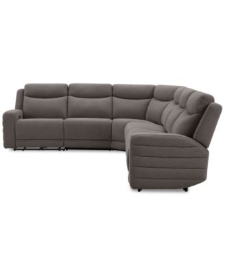 Kristyan 6-Pc. Fabric Sectional with 3 Power Motion Chairs, Exclusively at Macy's