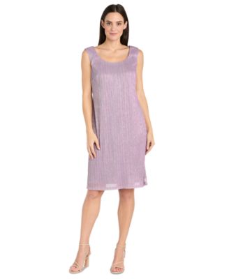 Women's Metallic Crinkle 2-Pc. Dress