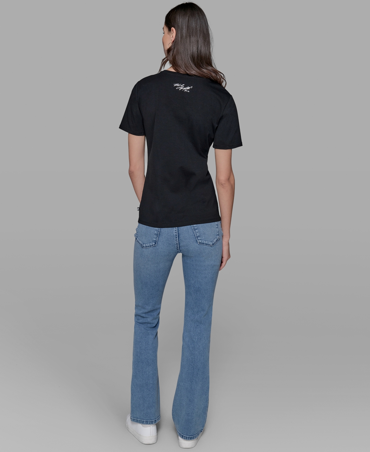 Shop Karl Lagerfeld Petite Tennis Racquet Crewneck Tee