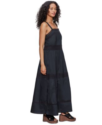 Women's Lucky You Sleeveless Lace-Inset Dress