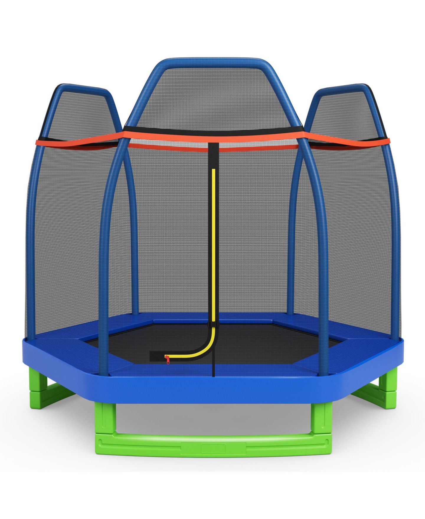 Детская игрушка Mecale 7 Feet Recreational Safety Net Trampoline, 1-3 Players, Ages 3+, цвет: Синий — фото 9