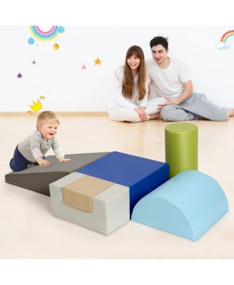 6 Piece Climb Crawl Play Set Indoor Kids Toddler
