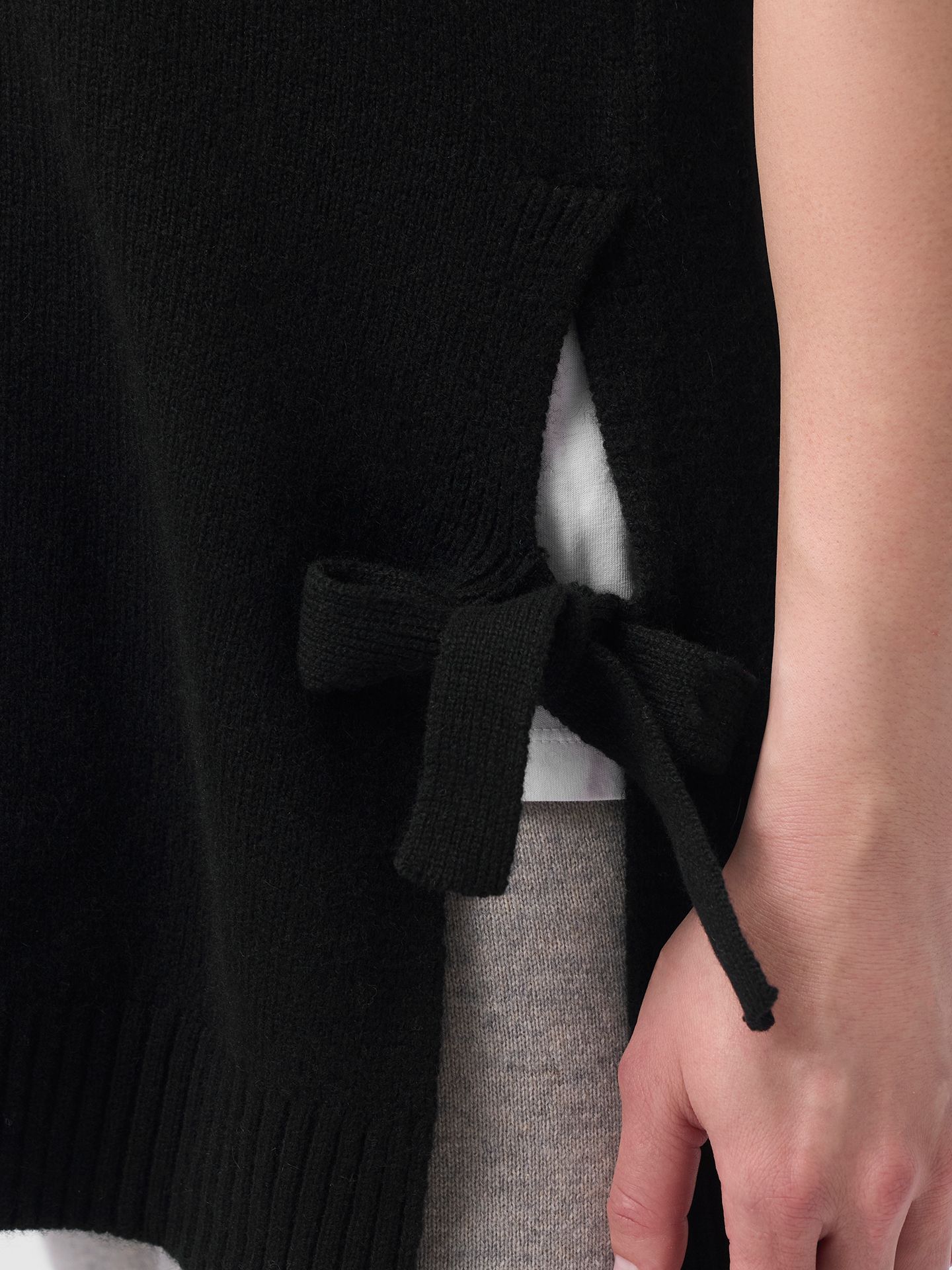 Кашемировый топ для беременных Gobi Cashmere с V-образным вырезом, цвет: Чёрный синий графитовый — фото 5