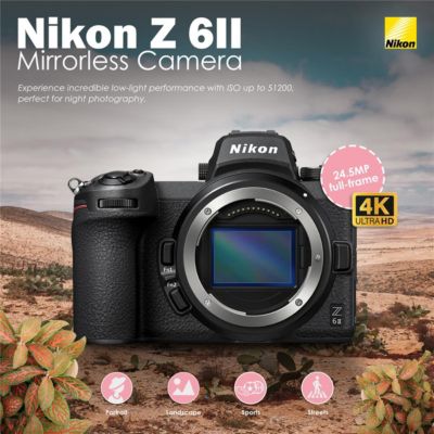 Z 6II Mirrorless Camera with f/2.8 S Lens,UHS-I U3 SDXC Memory Card, Multi-Device Shoulder Bag,Lithium-Ion Battery Pack,Smart Charger